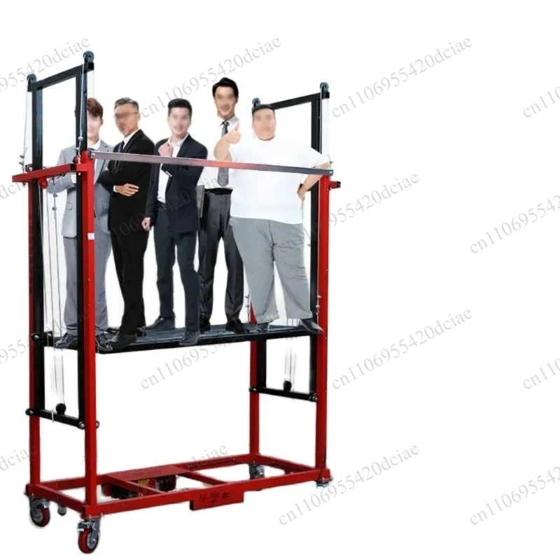 Multi functional lifting platform, electric scaffold, remote lifting, mobile folding