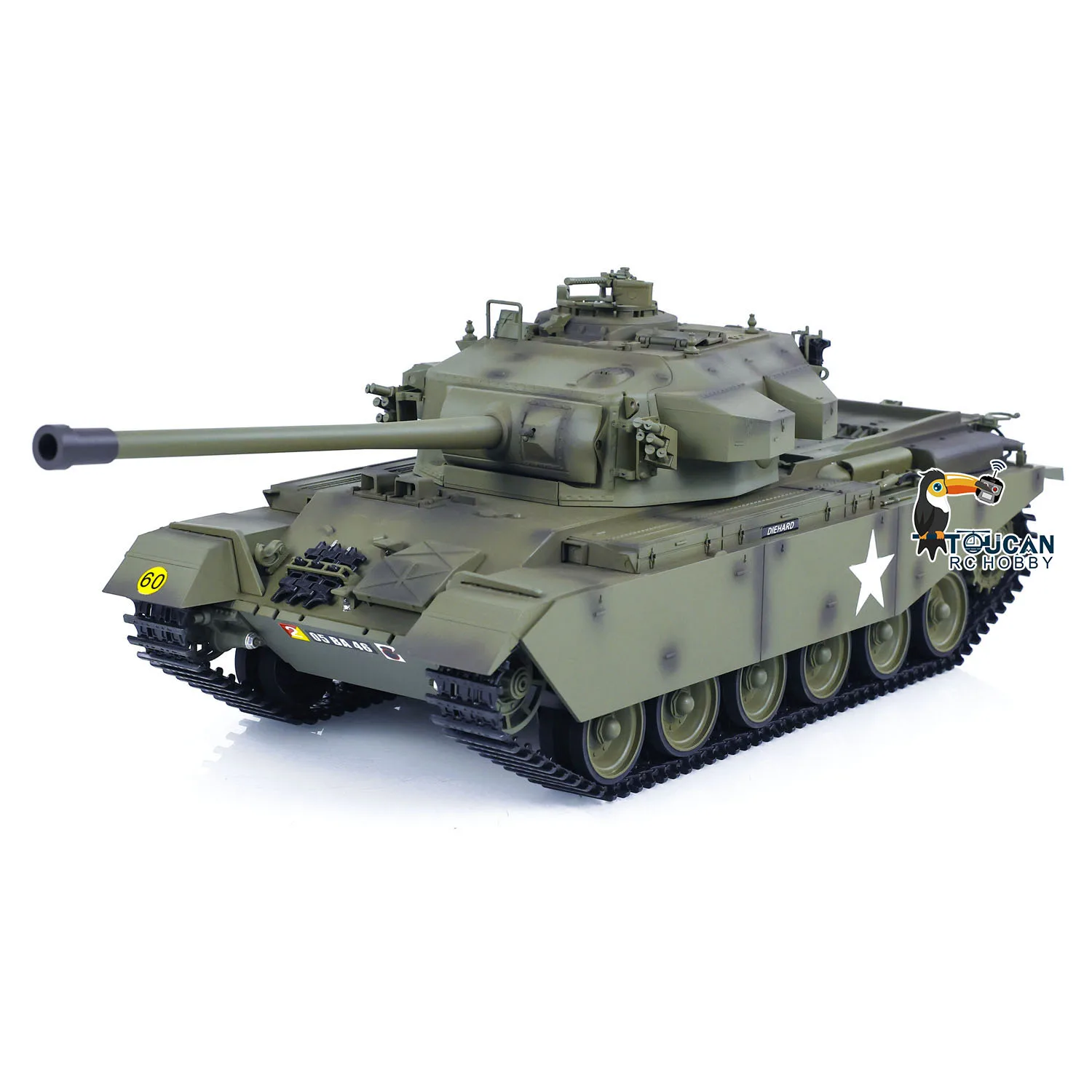 Tongde 1/16 Scale RC Tank Centurion MK5 Electric Tanks Infrared Battle System Light Sound BB Shooting Smoking Unit Barrel Recoil