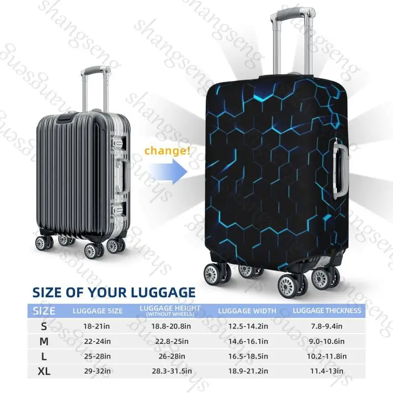 Honeycomb graphics Thicken Luggage Cover Elasticity Trolley dust cover Suitcase Protection Cover Suitcase Case Accessories