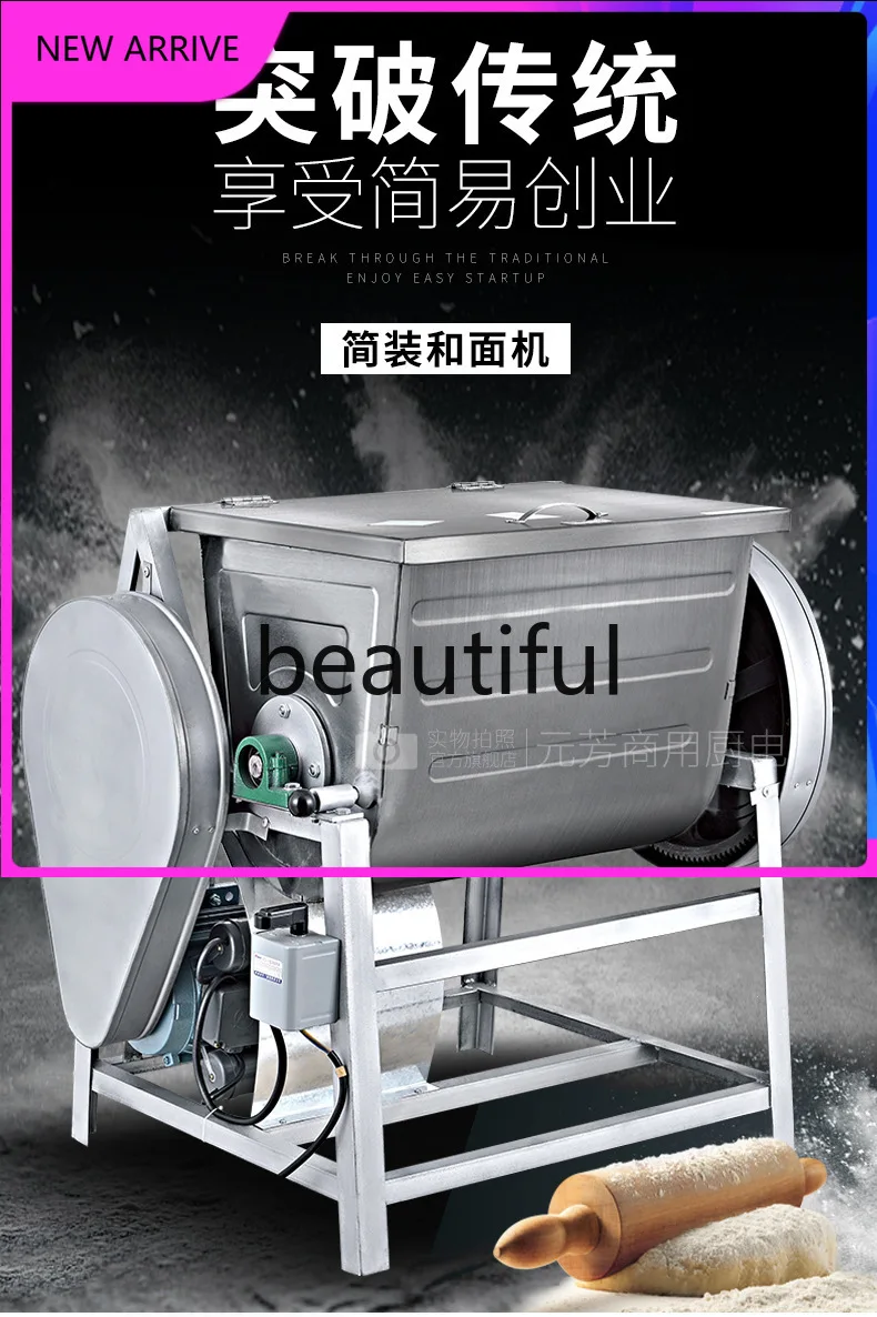 

E456 Dough Mixer Commercial Stainless Steel Fully Automatic 15/25kg Meat Mixer