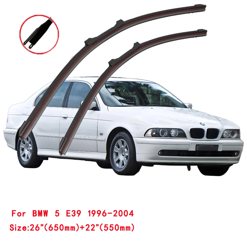 Voor Bmw 5 Serie E39 1996 1997 1998 1999 2000 2001 2003 Auto Wisserbladen Voorruit Voorruit Voorruit Rubber strip Refill