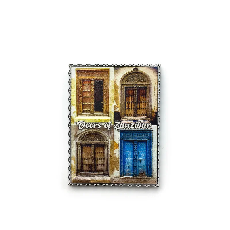 Zanzania Creative Zanzibar Gate Cultural and Creative Refrigerator Magnet Travel Souvenir Home Decoration Crafts
