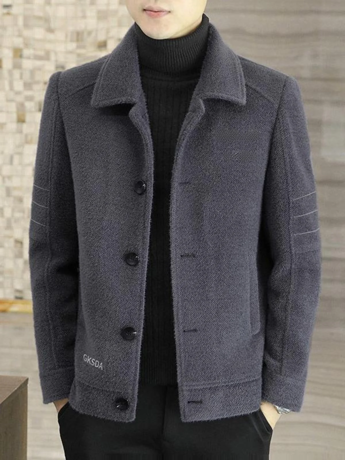 جديد 2025 معطف تويد صوف للرجال من Jaet ort للخريف والشتاء معطف من التويد غير رسمي عالي الجودة للرجال معطف مناسب #1