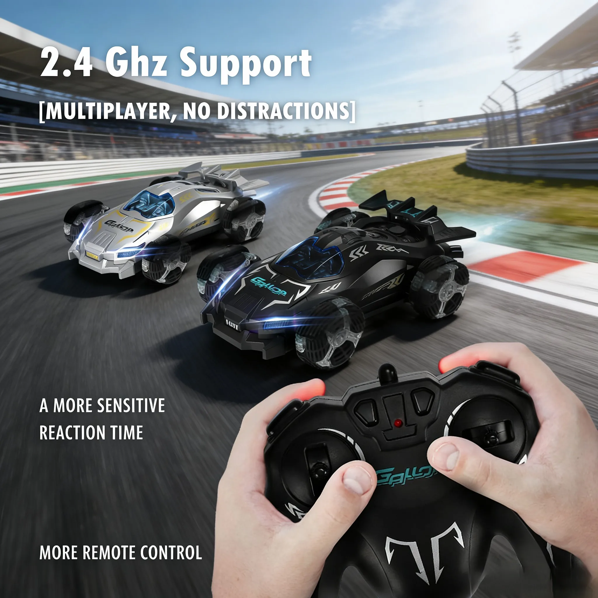 

2026 new tail drifting stunt remote control car | combination tire remote control car water spray | automatic demonstration para