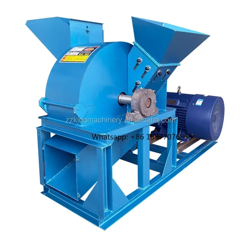Lifa YW New Wood Chip & Dry Wood Sawdust Bamboo Straw Mushroom Twig Crusher-High Efficiency 2T/H Capacity 6mm Screen 220V/380V