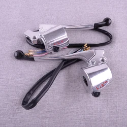 2Pcs Complete Handlebar Handle Switch Lever Fit For Honda CB125 CB100 53175-028-672 53178-028-672 35250-107-671 35300-107-671