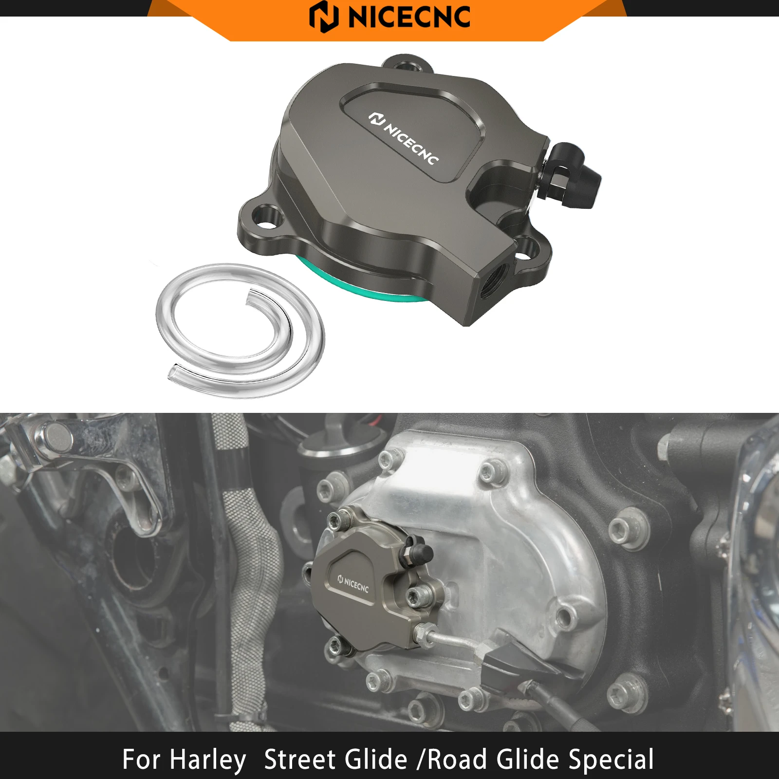For Harley Street Glide FLHX /Special Road Glide FLTRX /Special 17-20 M8 Clutch Slave Cylinder Road King /Special Electra Glide