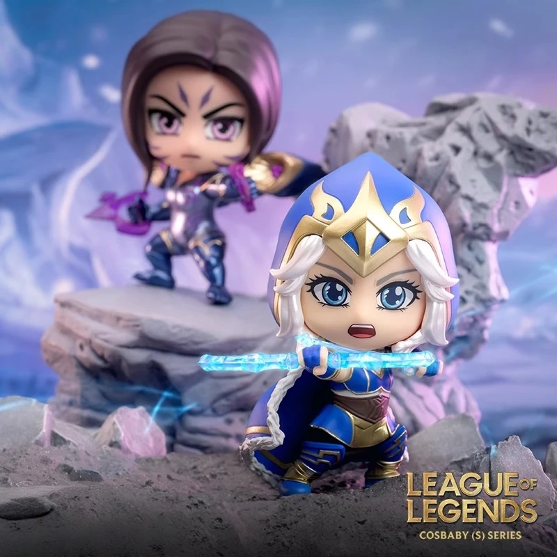 

In Stock High Quality Version League of Legends Mini Game Figure Ashe Kaisa Game Fans Gif Desktop Collect Model Toys