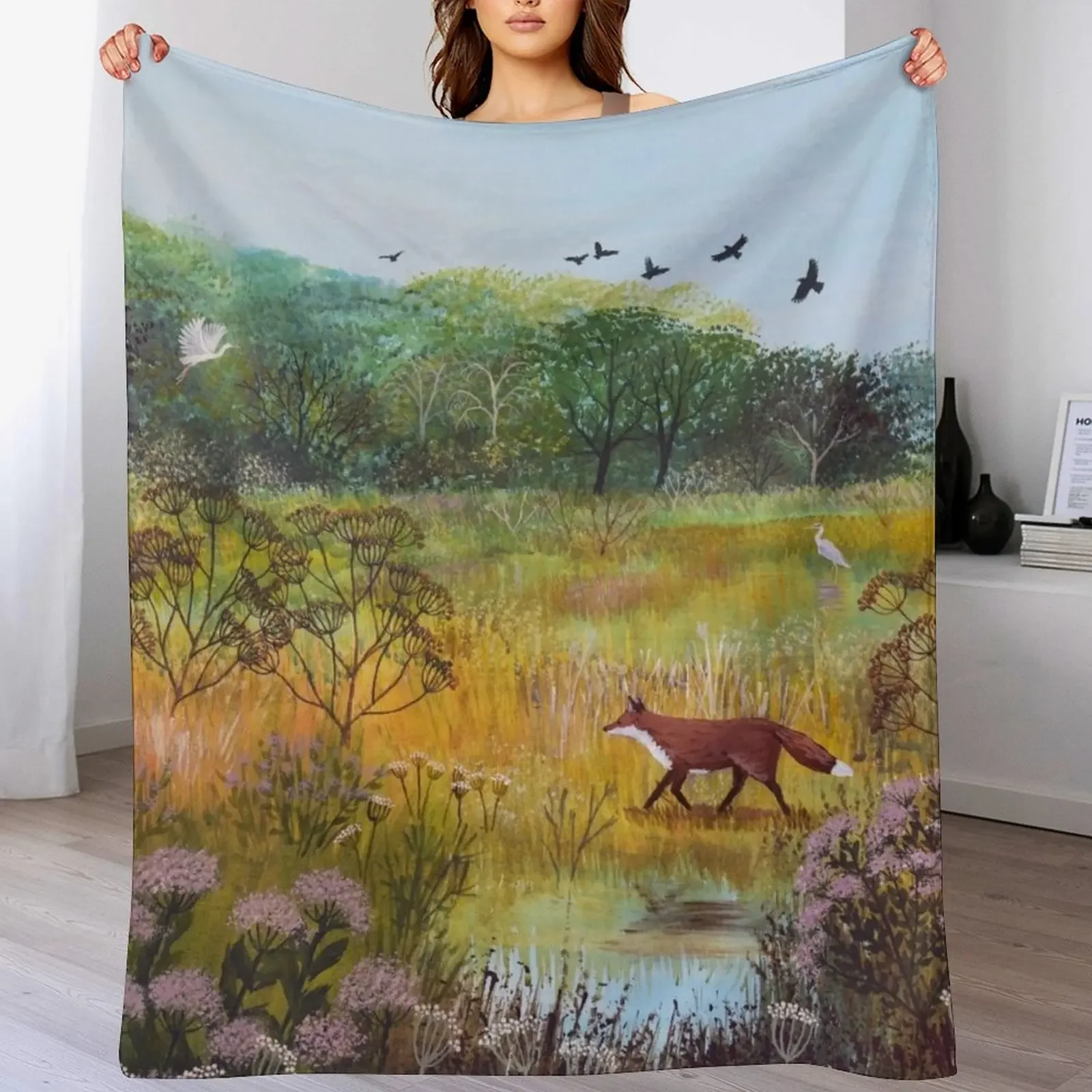 

Autumn Equinox Throw Blanket valentine gift ideas christmas decoration Plush Sofas Blankets