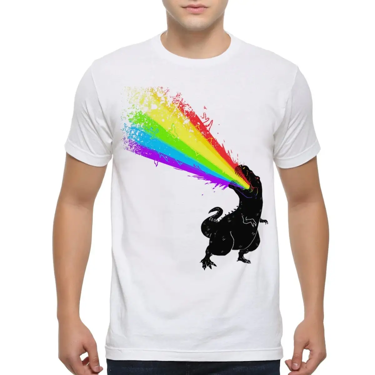 

Футболка Dinosaur Rainbow Blast, мужские и женские размеры Drsh 102.