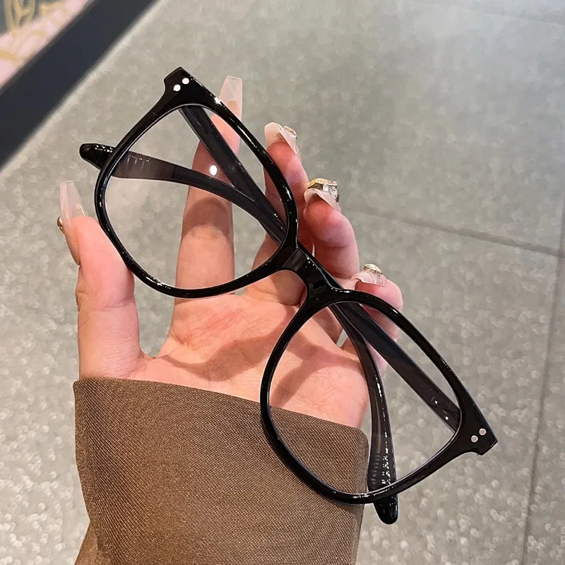 1Pc/3Pcs/4Pcs/5Pcs/6Pcs European and American Classic Popular Square Frame Glasses Set Men's and Women's Fashion Glasses