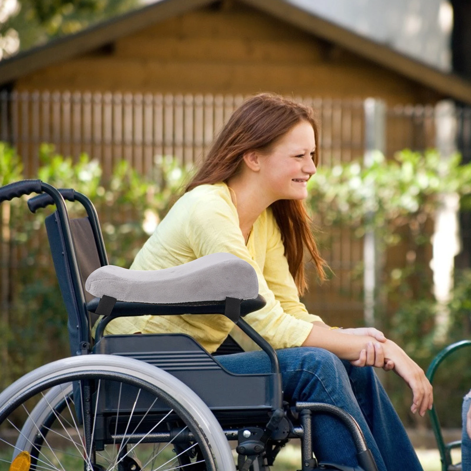 

2Pcs Memory Foam Armrest Pads Soft Polyester Armrest Cushion Ergonomic Elbow Support Pillow for Chair Forearm Pressure Relief