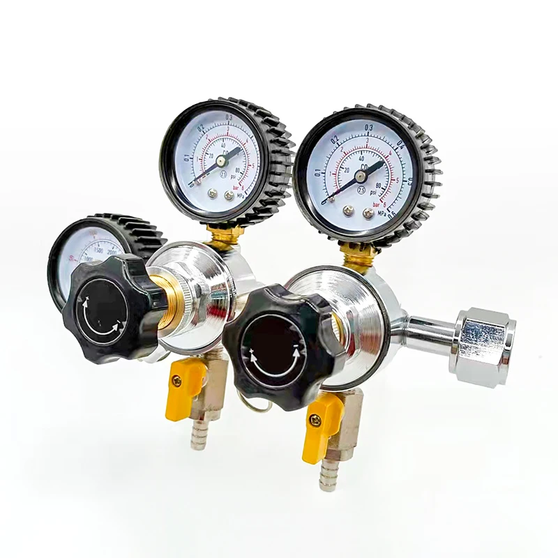 Single Stage Pressure Carbon Dioxide Draft Beer Regulator for Breweries, 2-Body 3 Phenotype, Fine Type, KLF KLF07-31 -40-80