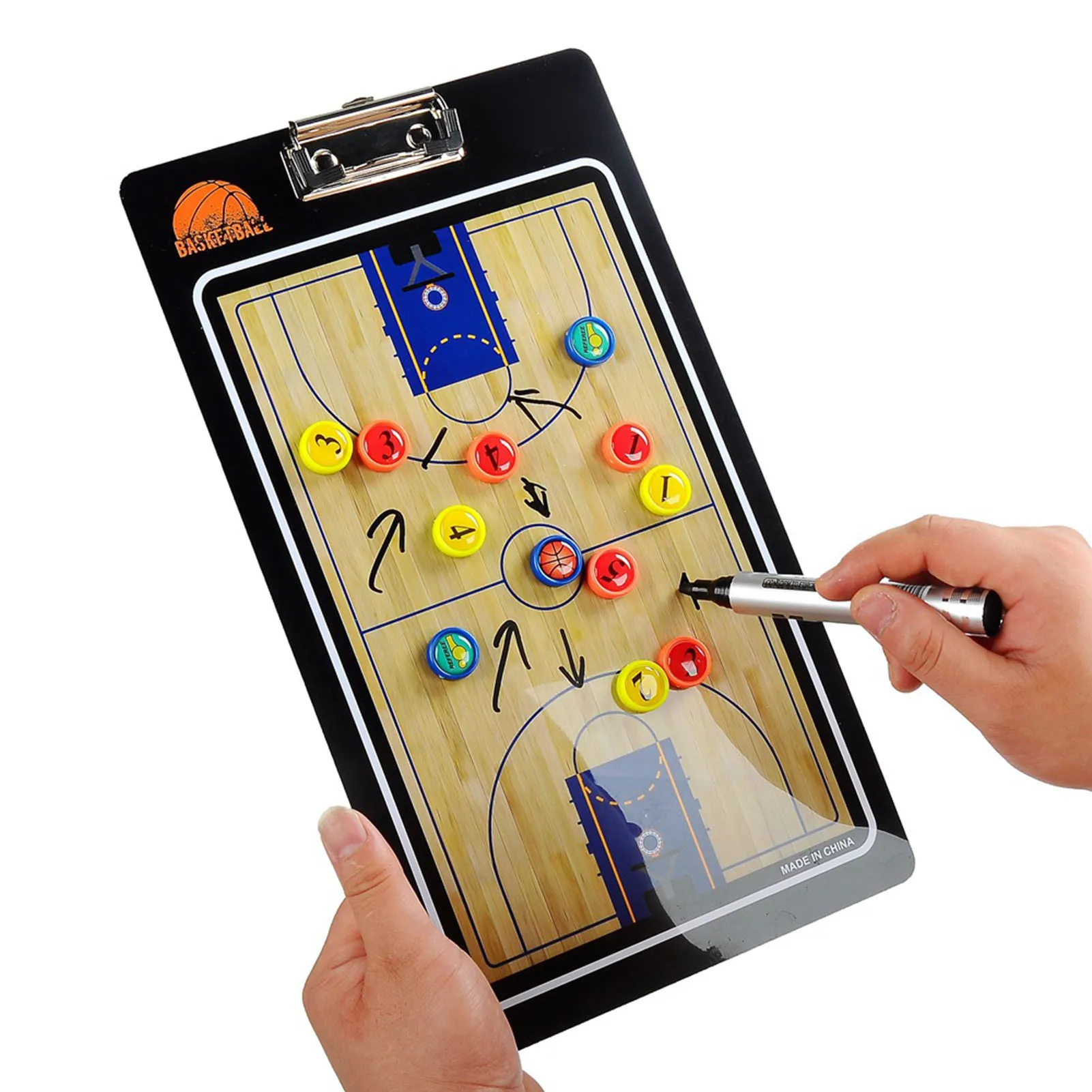 

Basketball Coaches Magnetic Board Magnetic Dry Erase Basketball Coaching Board for Technical Communication