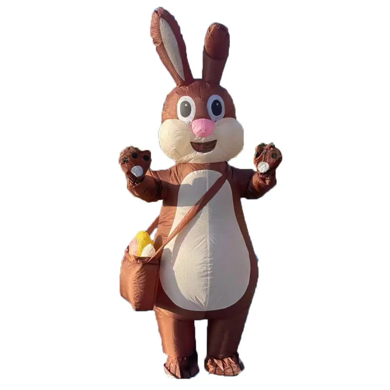 Costume da coniglio con zaino gonfiabile per spettacoli di palcoscenico per feste di Pasqua Costumi esilaranti per giochi di ruolo divertenti e carini