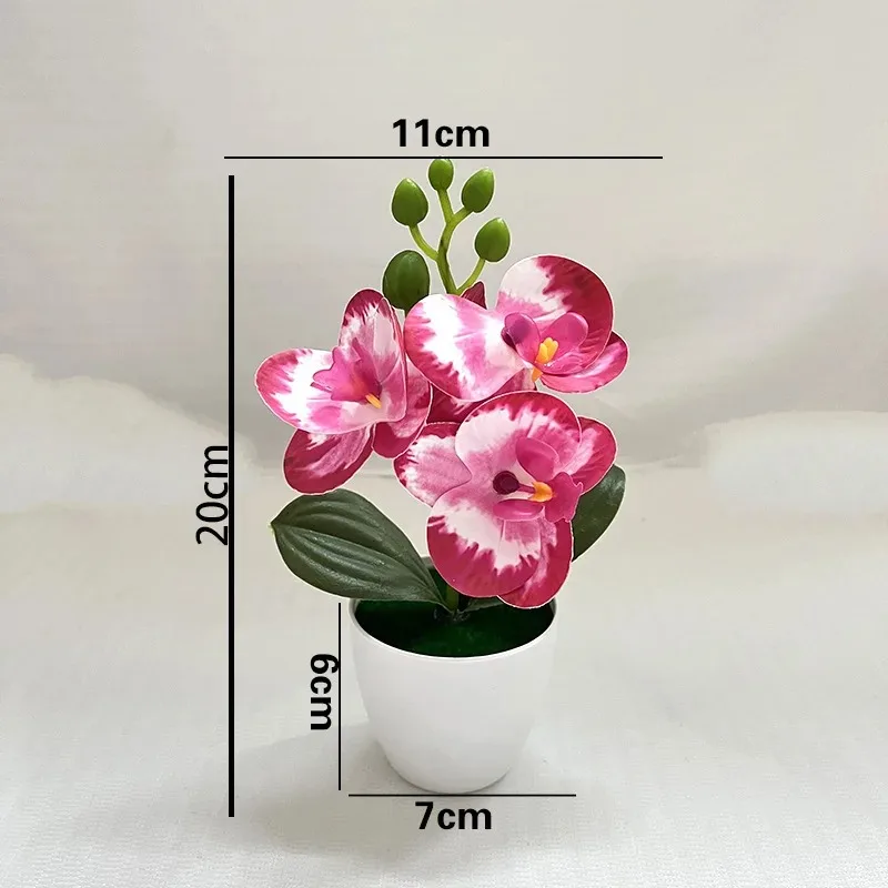 1Pcs 20CM Simulation Plants Potted Artificial Bonsai With Pot for Desktop Home Kitchen Bathroom Table Decor Garden Decoration view 6