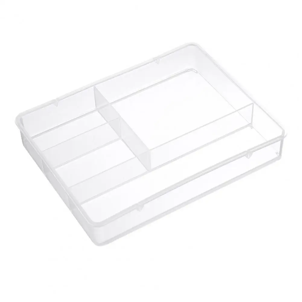 Home Supplies  Great Desk Drawer Stationary Storage Organizer Transparent Visible Storage Box Wide Application   for Office