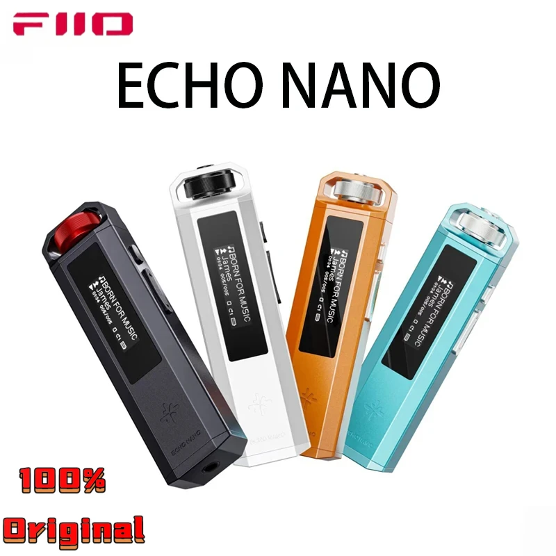 Reproductor MP3 HiFi sin Pérdidas FiiO SnowSky ECHO Nano, DAC CS43131 de Alta Resolución, Reproductor de Música USB Portátil Tipo-C para Auriculares con Cable