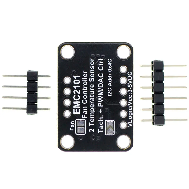 EMC2101 Fan Controller & Temperature Sensor Module, I2C STEMMA QT/Qwiic, 4-Wire PWM Programmable Fan Curve for PC/Server Cooling