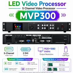 Procesador de pantalla Led USB MVP300 inserto Linsn TS802D sincronización Tarjeta de envío módulo Led interior Uso de pared de vídeo