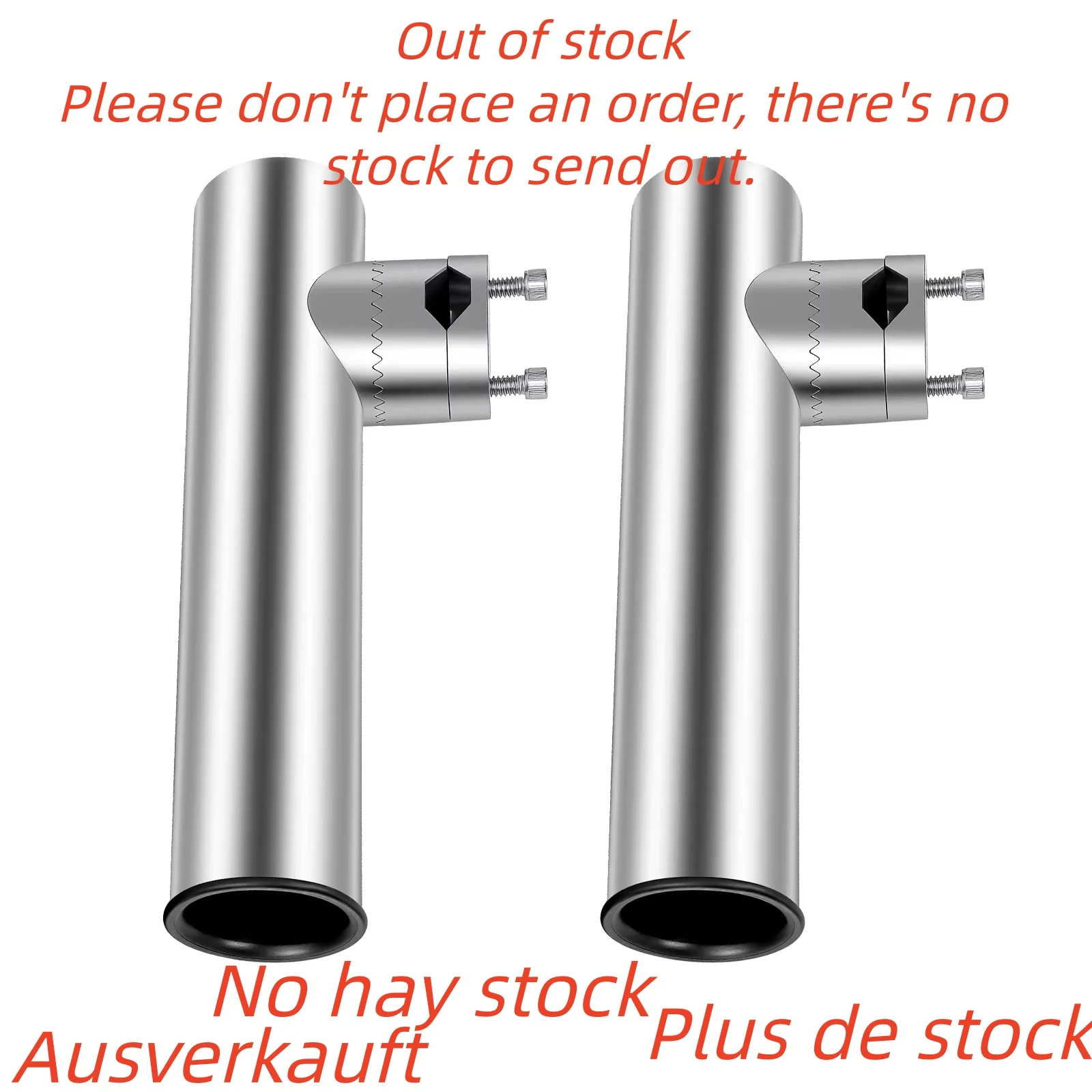 2 Stück Marine-Angelrutenhalter 19-25MM Angelrutenhalter aus Edelstahl, PVC für Yachten Boote 360° °   Anpassung