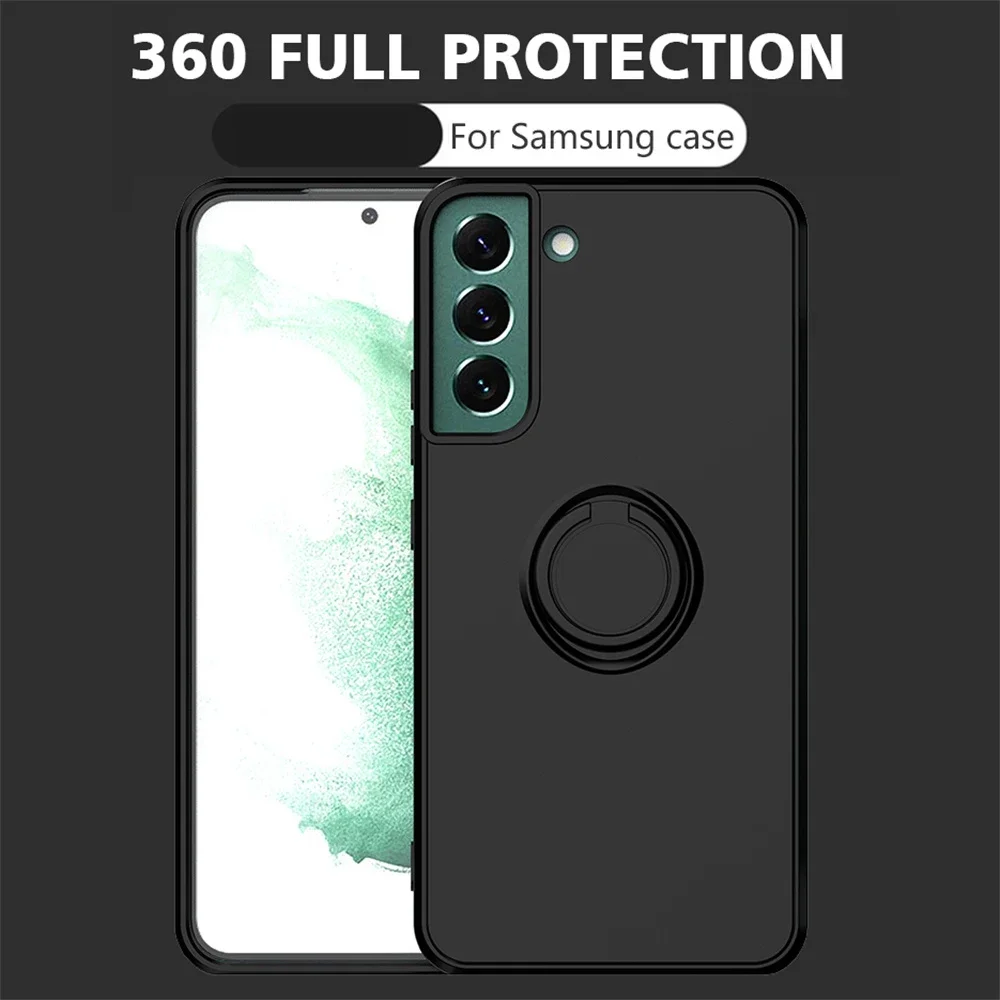 Für Samsung Galaxy S23 S24 Ultra Plus S22 S21 FE S10 Plus A32 A52 A72 A71Schutzhülle Flüssigkeit Silikon Ring Telefon Halter Fall