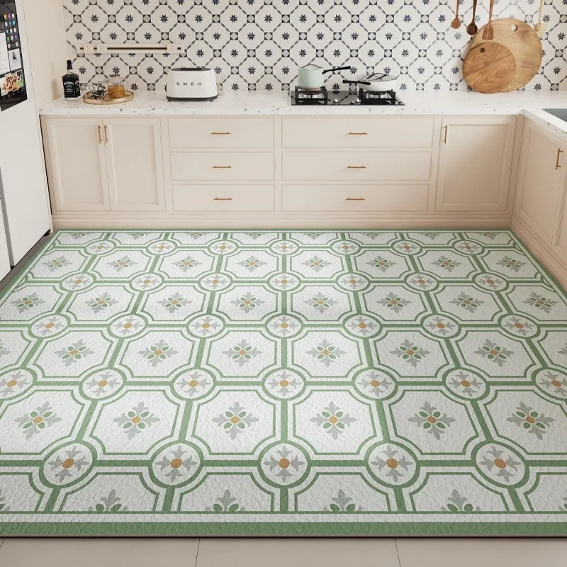 

Kitchen Mat Pvc Floor Mats Waterproof Oil-proof Non-slip Leather Carpet Home Decoration Balcony Rug 주방매트 매트 주방매트 바닥매트 주방매트 특대형