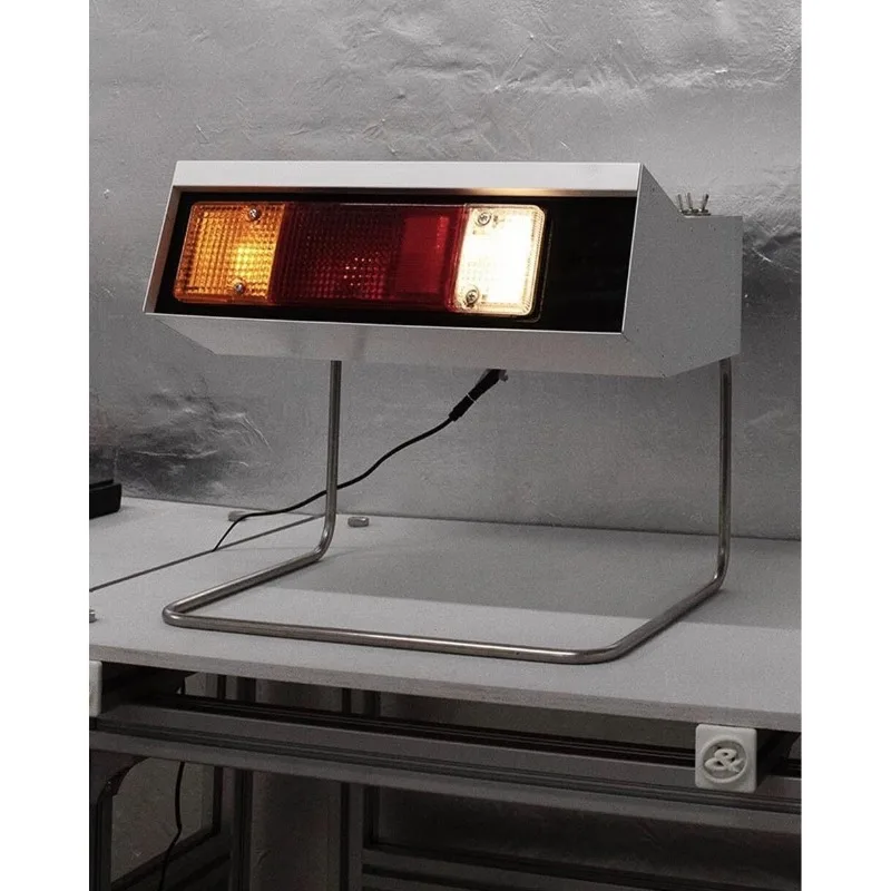 Atmosphere light luxury bedside lamp, simple style high-end sexy creative industrial desk lamp living room modern stainless