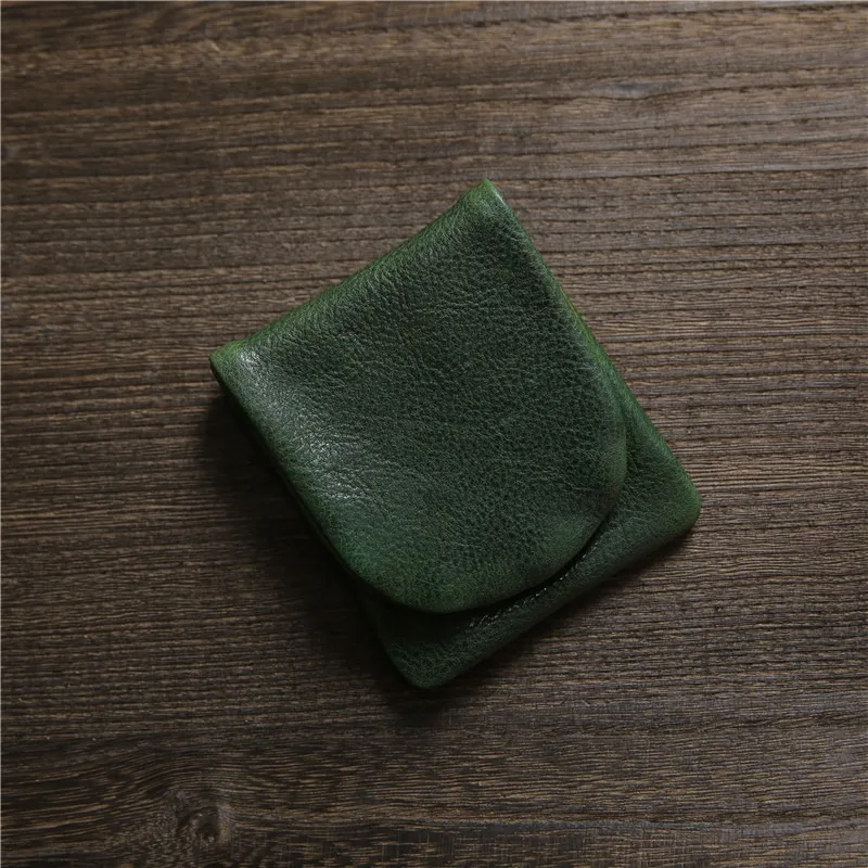 

Zency 2021, осенне-зимний маленький кошелек из натуральной кожи, винтажные сумки из натуральной кожи, сумка для монет, кошельки унисекс, легкая пряжка