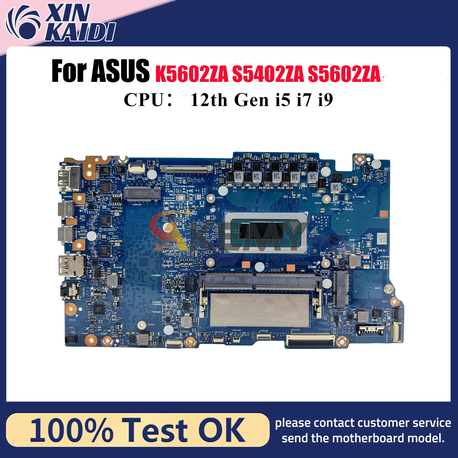 

S5602ZA Материнская плата для ноутбука ASUS Vivobook S5402ZA S5602ZA S5602Z K5602ZA Материнская плата с 12-го поколения i5 i7 i9 100% тесты OK stk