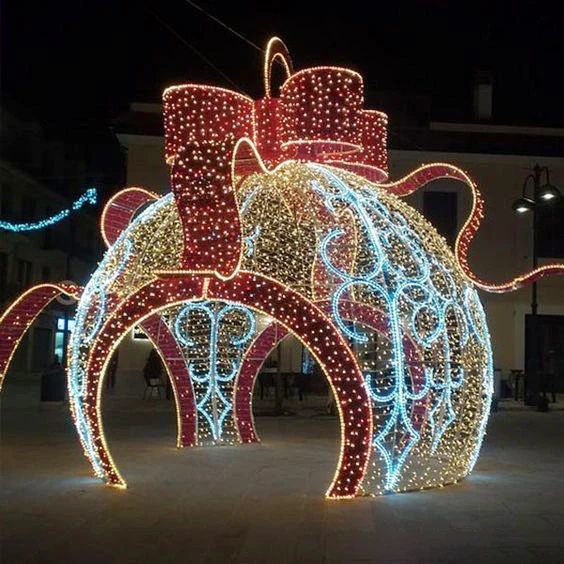 so-IP68 waterproof large outdoor lighted Christmas balls/holiday lighting/motif lights can be customized！