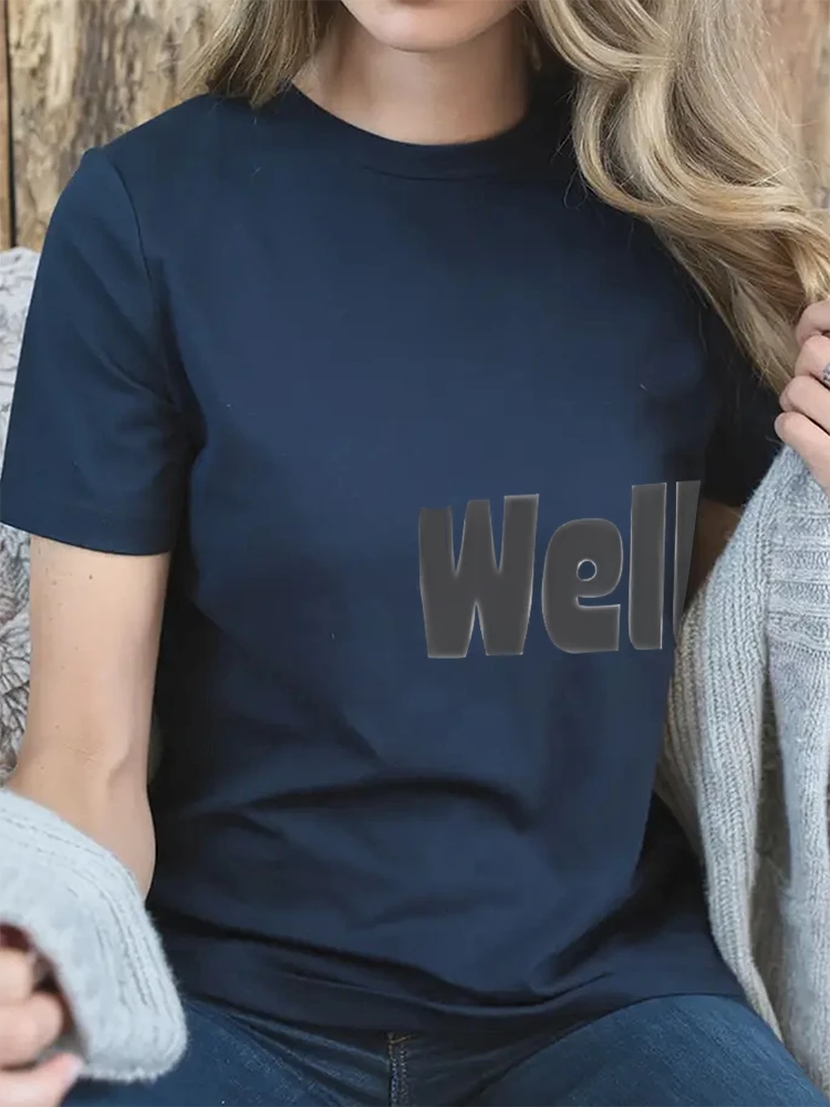 Magliette grafiche da donna alla moda e abiti da maglietta 2025 T-shirt estiva comfort in cotone vintage oversize streetwear casual