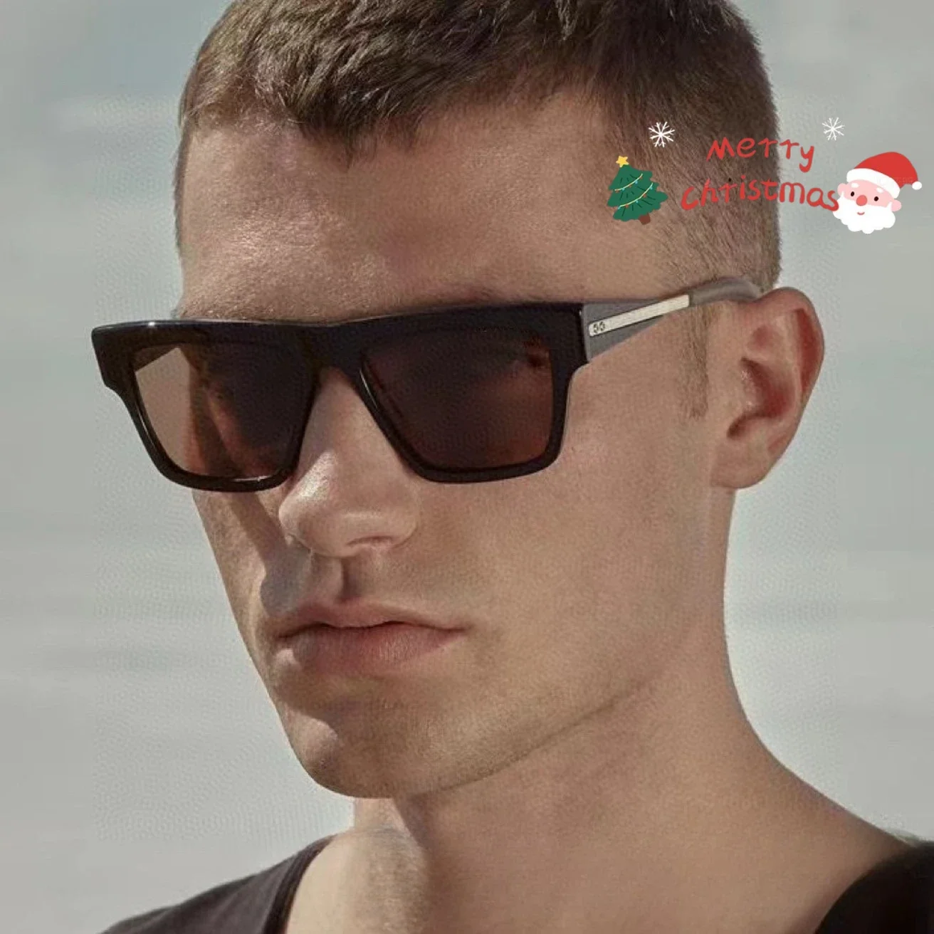 

Original DT LANCIER Premium Plate Series Square Fashion Sunglasses Light Luxury Travel Anti-UV Sunglasses DLS701 Style Sun Model