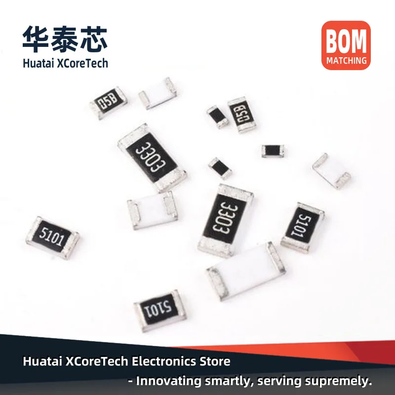 100PCS SMD Thick Film Chip Resistor 0805(2012) ±5% 1Ω 10Ω 100Ω 1KΩ 10KΩ 100KΩ 1MΩ 10MΩ 1.2Ω 12Ω 120Ω 1.2KΩ 12KΩ 120KΩ 1.2MΩ 1/8W