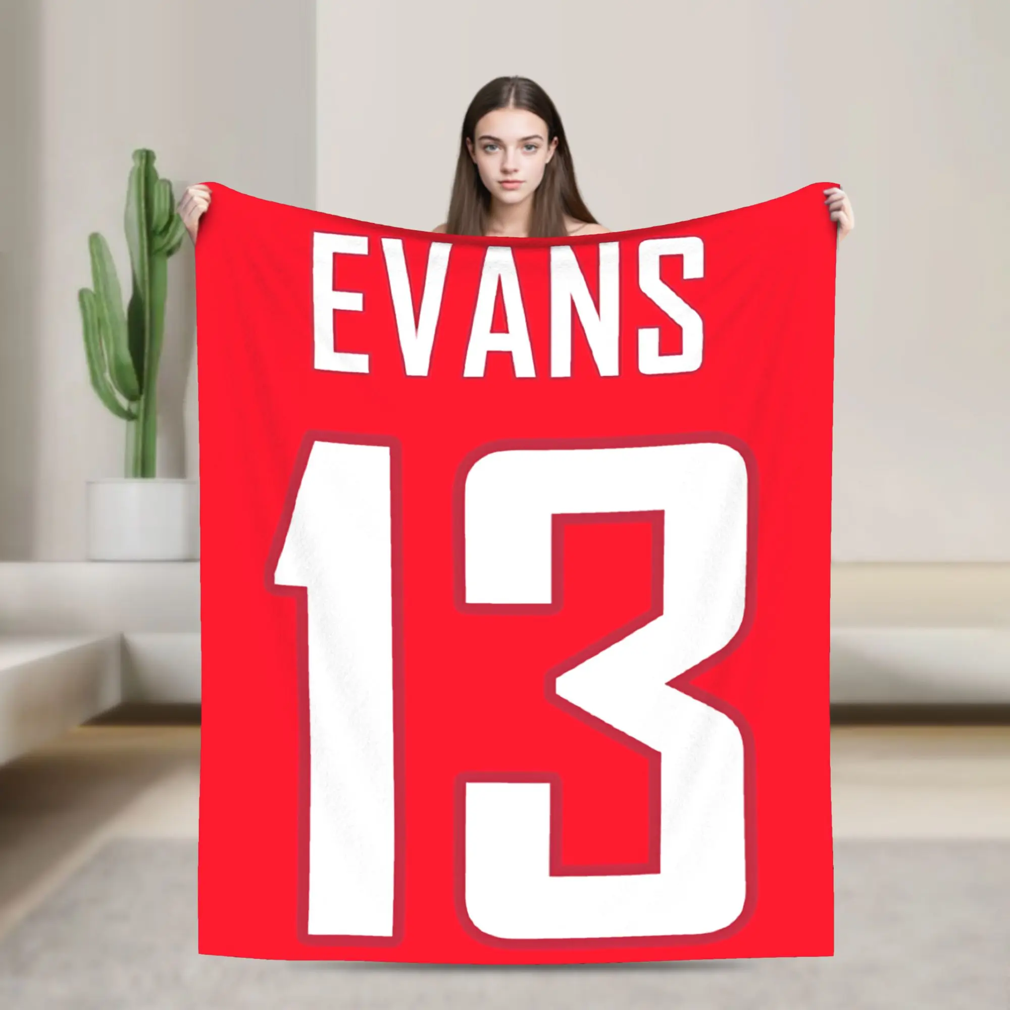 Mike Evans Number 13 Plush Blankets Rugby Football Funny Throw Blanket for  Sofa Bedding Lounge 200x150cm Rug Piece