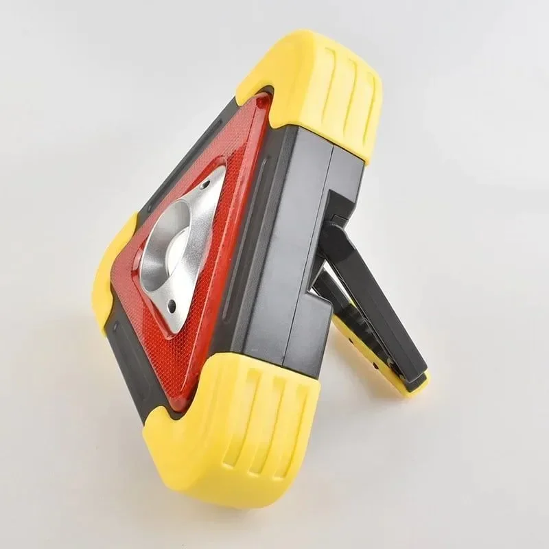 2-IN-1 Solar Emergency Triangular Roadside Warning Light Safety Emergency Breakdown Alarm Lamp Portable Flashing Light on Hand