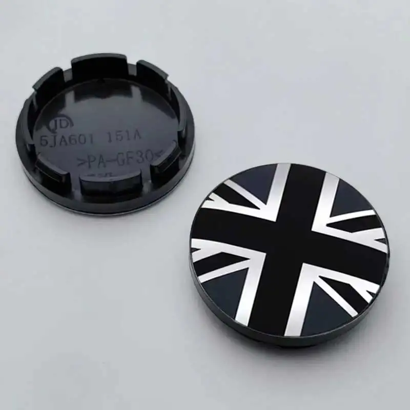 4 قطعة/الوحدة العالمي 56 مللي متر الاتحاد جاك شارة سيارة عجلة مركز محور قبعات يغطي ملصق لشركة فولكس فاجن كيا BMW ميني كوبر فورد أودي #4