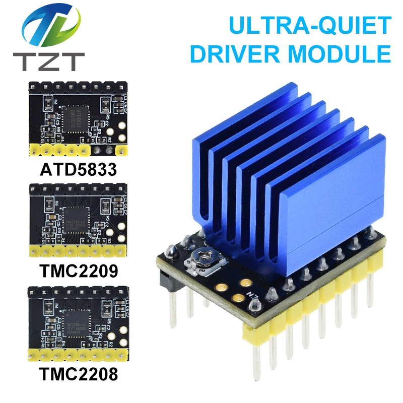 TMC2208 TMC2209 ATD5833 V2.0 With Heat Sink Stepper Motor Driver StepStick 3d Printer Parts 2.5A 256 Subdivision Silent Printing