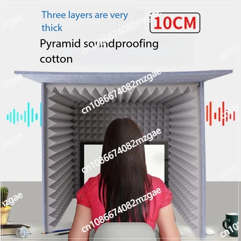 Desktop Detachable Vocal Booth for Podcasters | Portable Sound Shield to Eliminate Room Reverb for Home Recording Studio