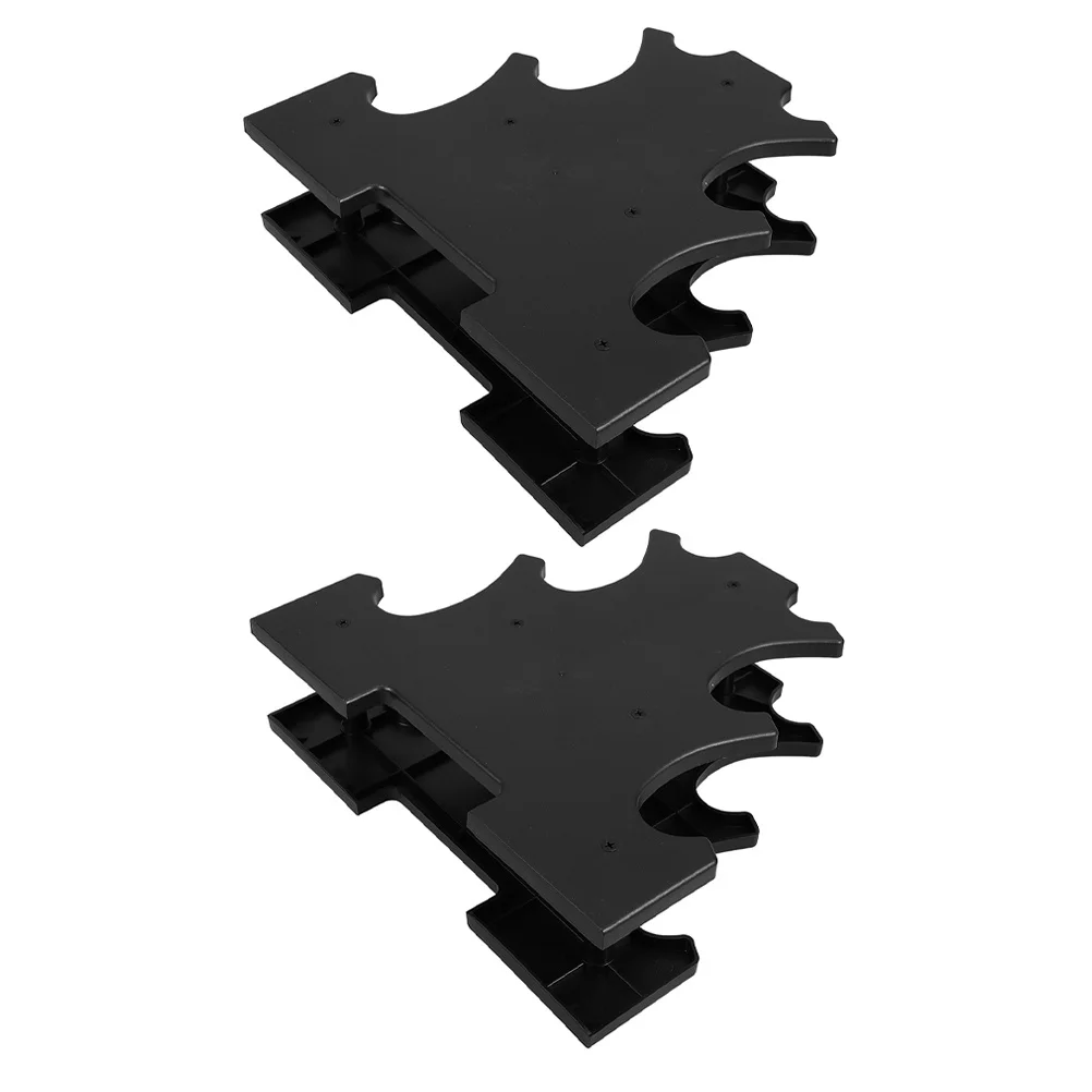 

2pcs Dumbbell Rack Stand Plastic Weight Storage Rack For Home Gym Durable Floor Bracket Dumbbell Holder Strength Training