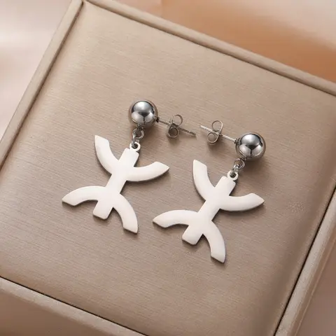 Egypt Religious Jewelry Africa Berbers Symbol Earrings Amazigh Letter Tribes  Stainless Steel Anniversary Gift