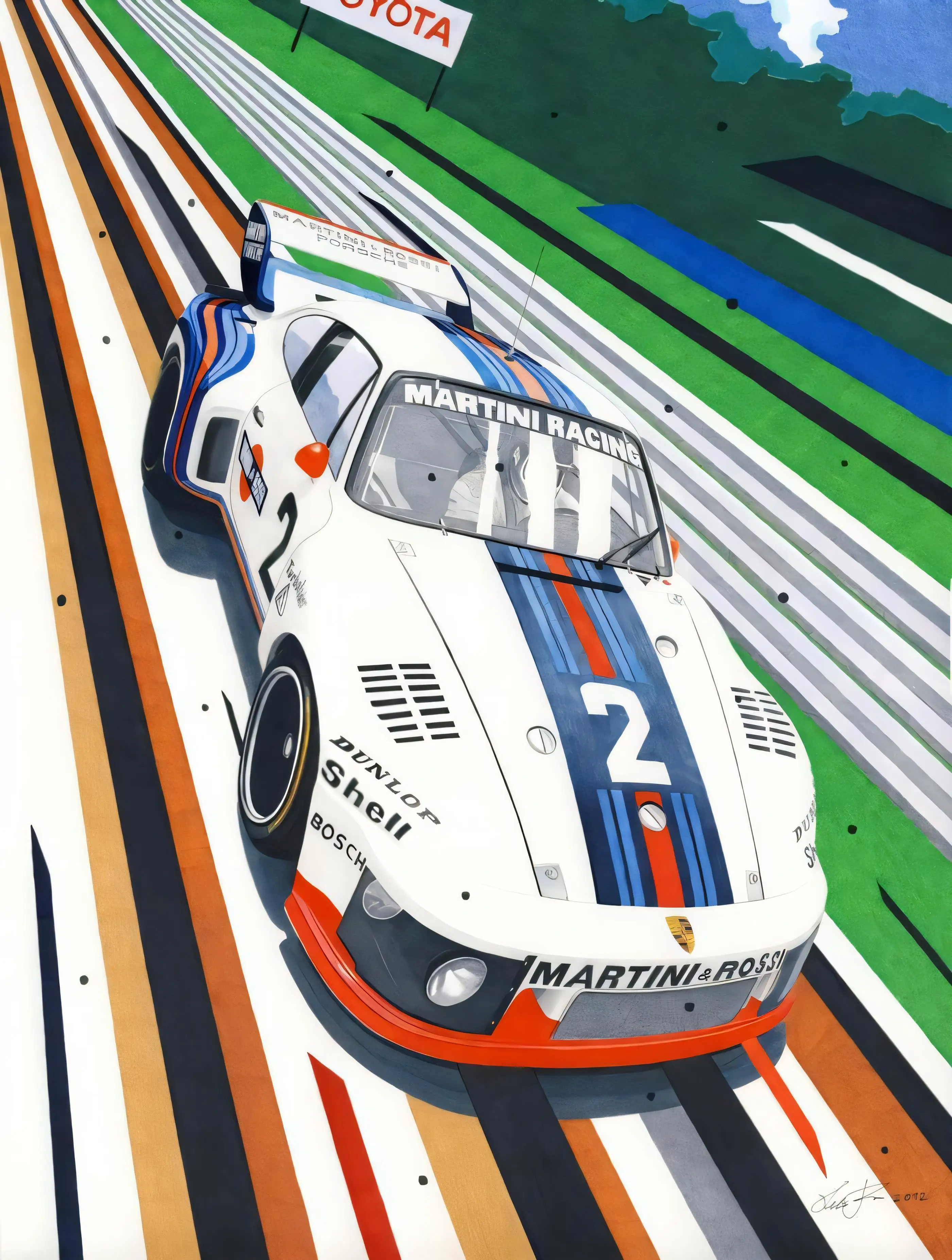 Vintage Martini Racing 935 Turbo Metal Tin Sign Poster Wall Art Decor Aluminum Plate