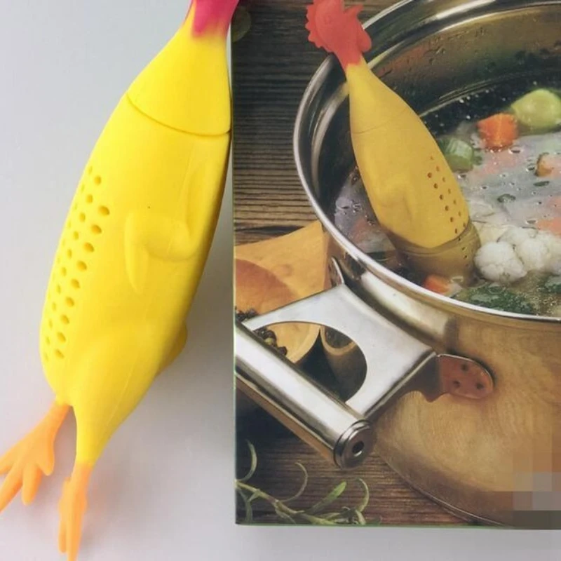 Creative Silicone Eco Friendly Chicken Seasoning Stew Soup Soup Seasoning Package Filter Soup Container Kitchen Small Tools New