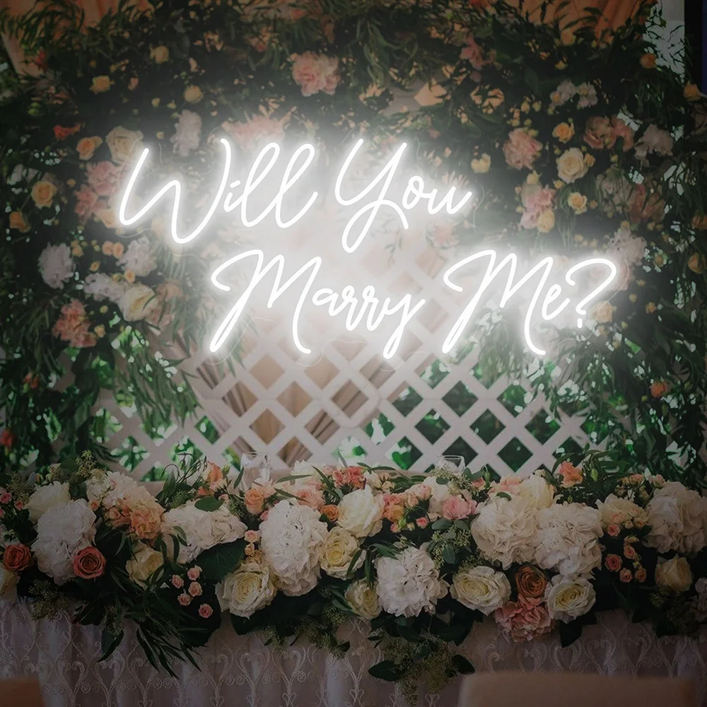 

Will You Marry Me Neon Sign Wedding Engagement Party Decor Custom Neon Signs Wedding Gifts Neon Light Personalized Gift for Her