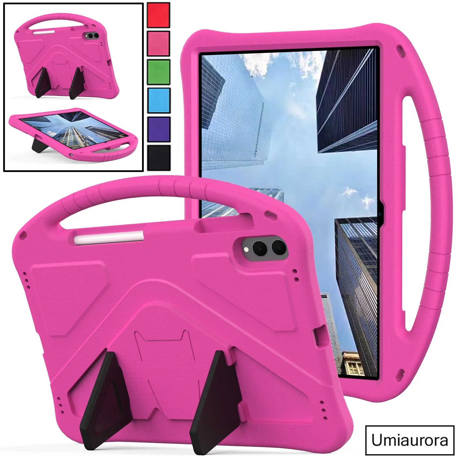 For Samsung Tab S8 S9 S10 S11 Ultra 14.6 inch SM-X930 X936B X920 X910 Kids Portable Shockproof EVA Foam Tablet Case Stand Funda 2