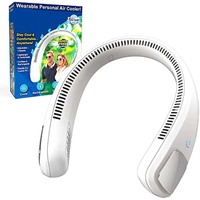 Mini Neck Portable Bladeless Fan Rechargeable Leafless Hanging Fans Air Cooler Cooling Wearable Neckband Fans