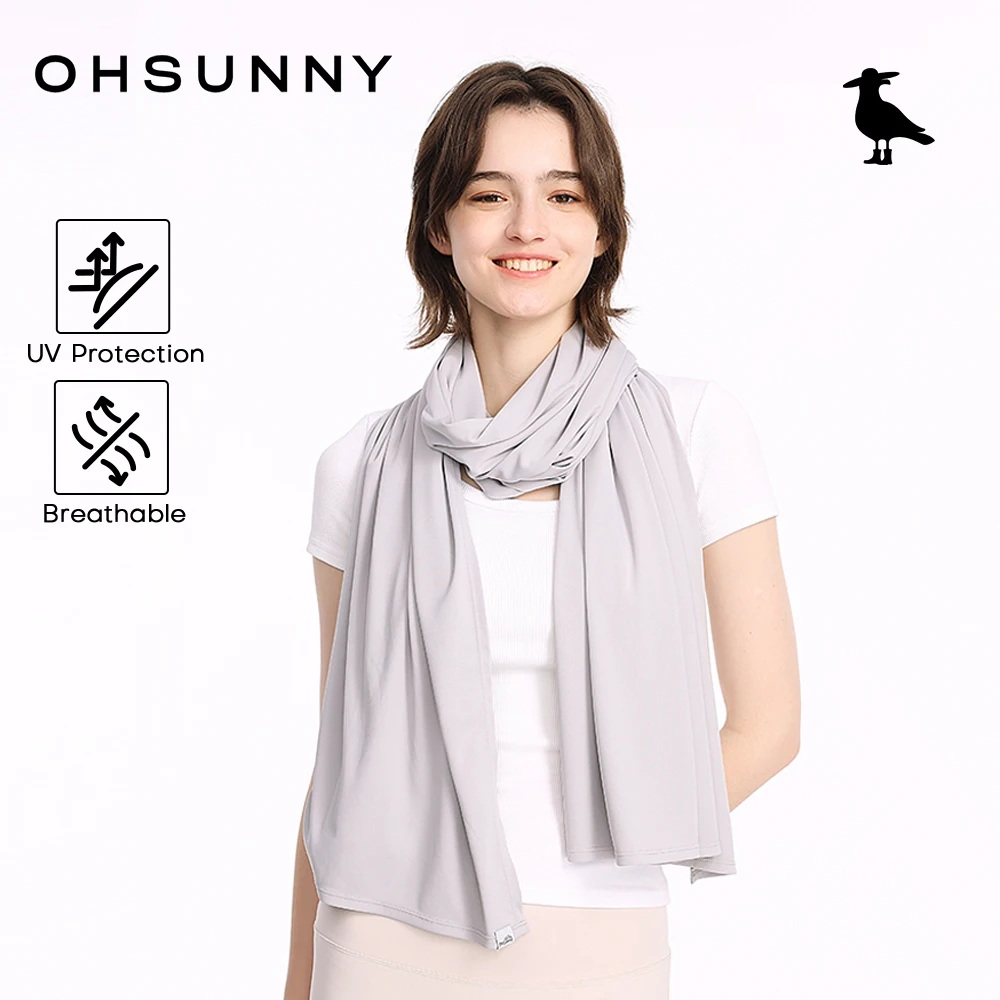 

Ohsunny Summer Hiking Scarves for Women Multifunctional Blanket Shawl Woman Outdoors Sun Protection Breathable UPF50+ Cover-Ups