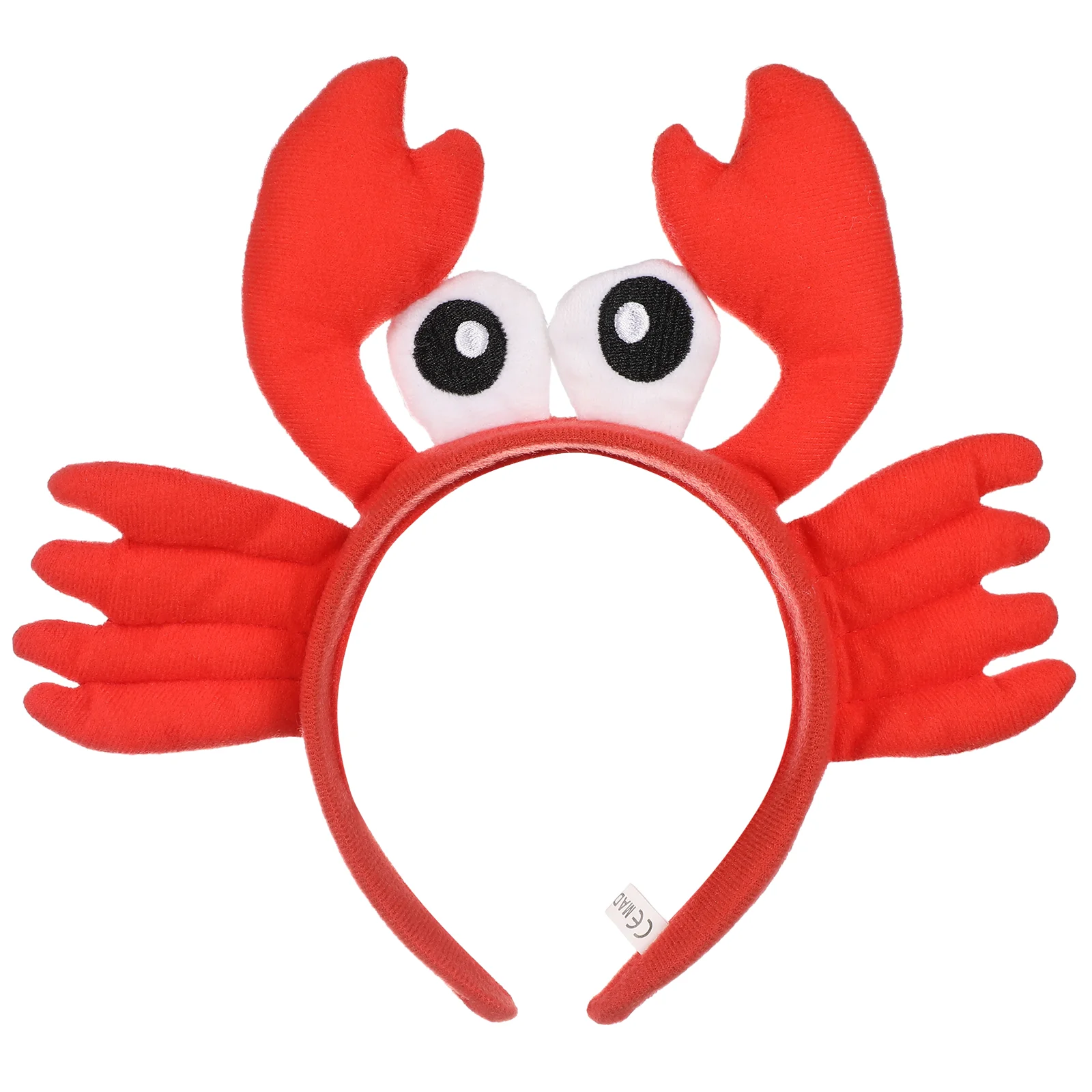 Red Crab Plush Hair Bands Creative Big Eye Crab Headband Adorable Hair Hoops Decorative Headdress Funny Favors Supplies Ornament