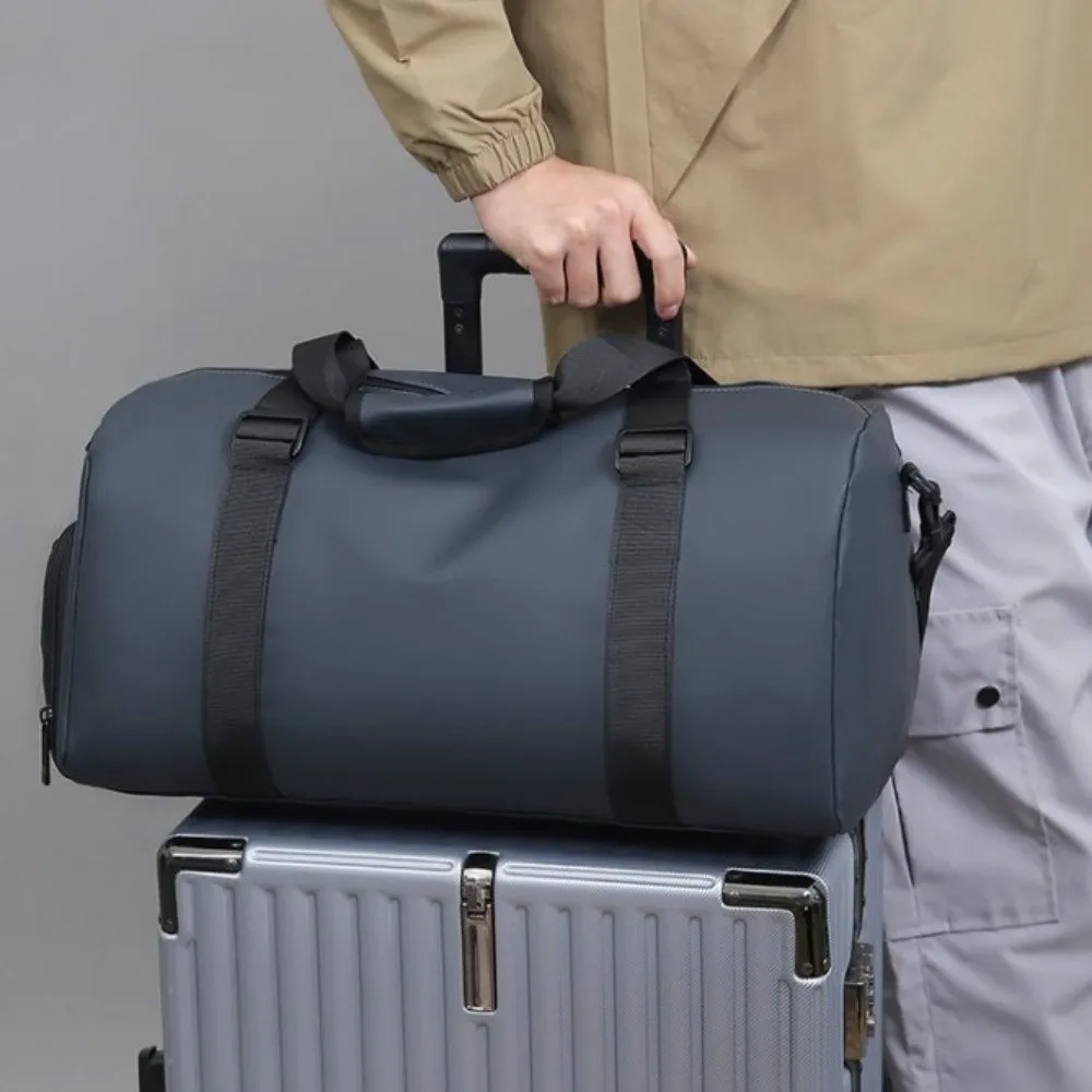 

Оксфордская тканевая тренировочная сумка для йоги, большая вместительная однотонная спортивная сумка для фитнеса, многофункциональная водонепроницаемая дорожная сумка-тоут унисекс