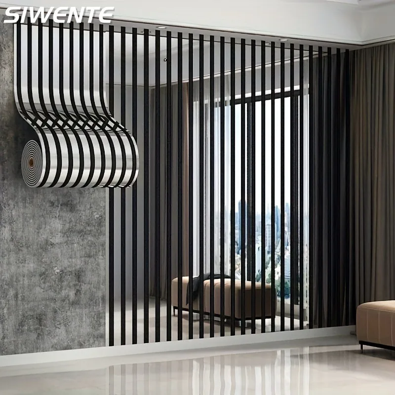 

Плотные самоклеящиеся виниловые обои с гладкой поверхностью и сетчатым узором, отражающие свет, с зеркальной текстурой, для декора прихожей и дома, художественные панели